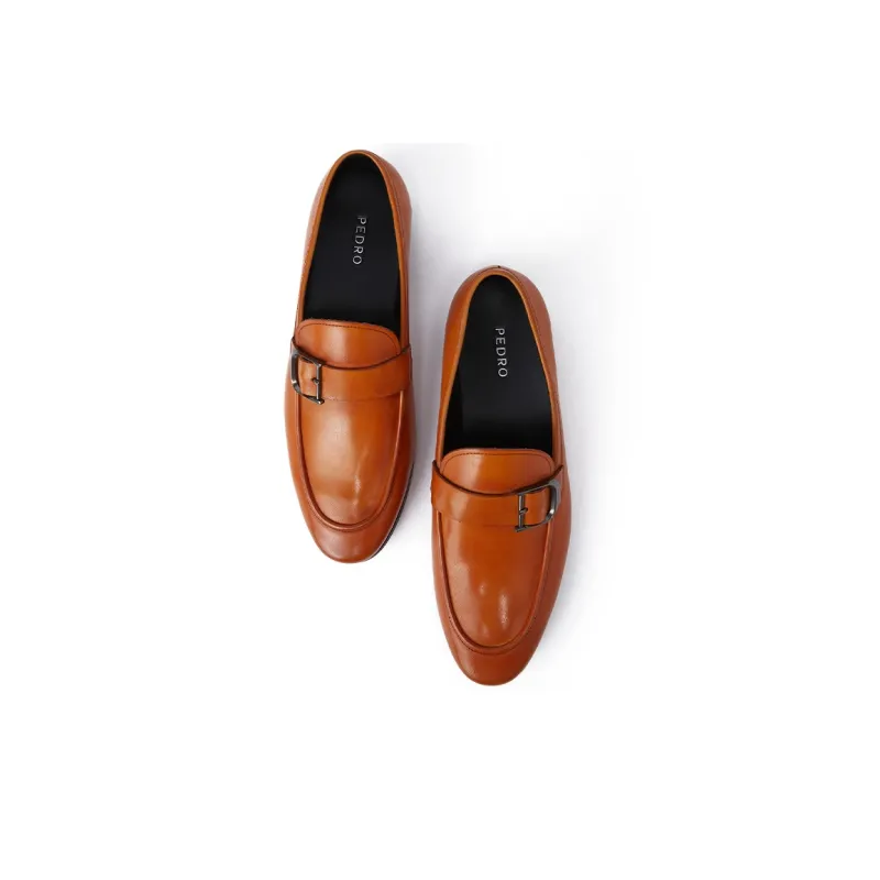 PEDRO Dress Shoes Men Low Top Black/Camel-8