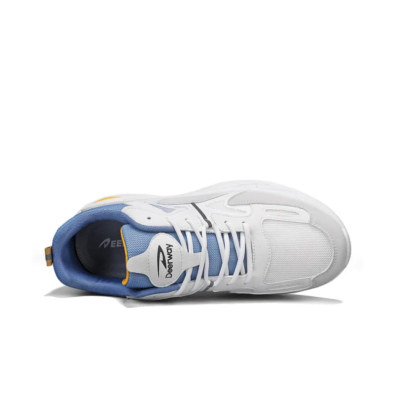 DEERWAY Cushioning Breathable Coverage Support Balance Lightweight Height Increasing Low Top Chunky Sneakers Men's-28