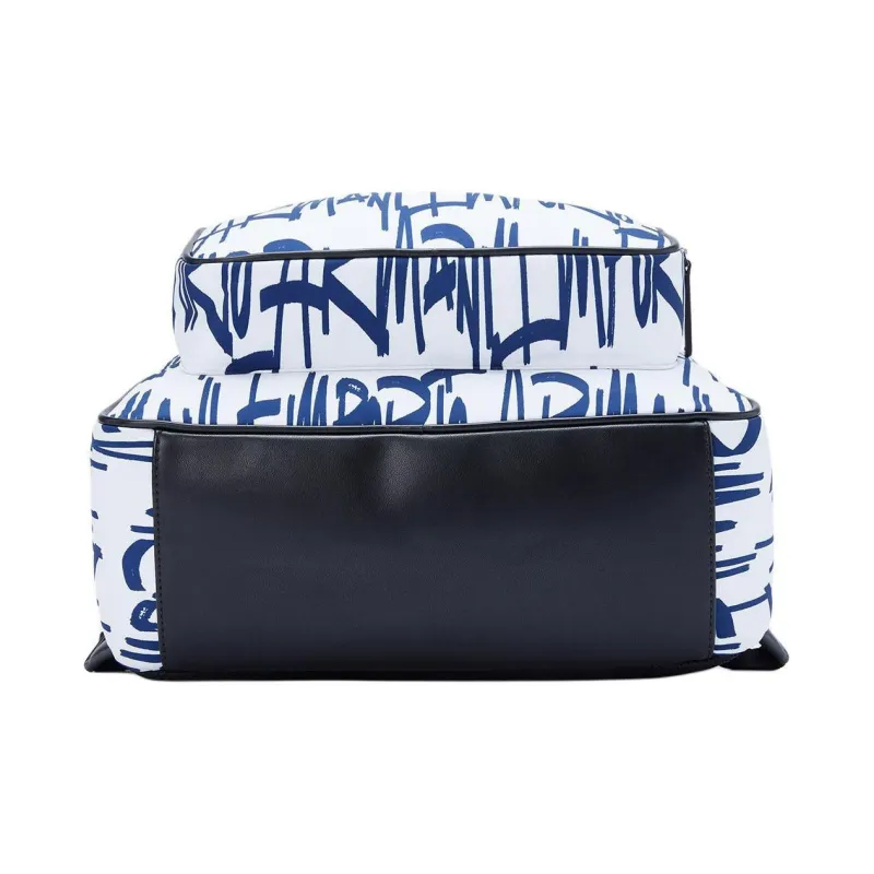 ARMANI EXCHANGEAE Fabric Backpack Men's Blue & White-4