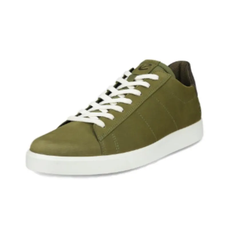 Ecco Low Top Skateboard Shoes Men's Green-2