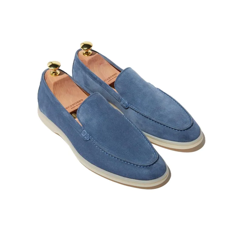 SCAROSSO Ludovico Round Toe Slip On Loafers-2