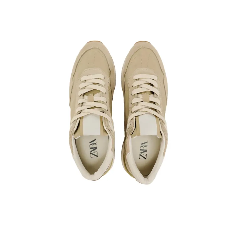 ZARA Low Top Casual Shoes Women's Light Brown-5