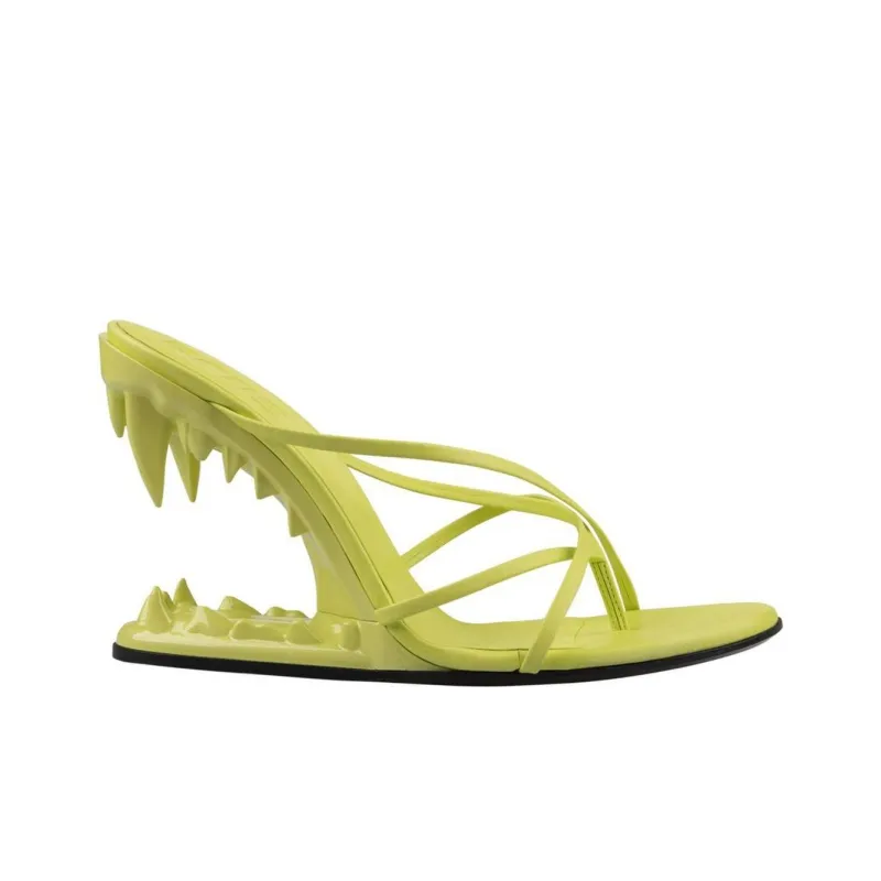 GCDS Morso Flip Flops Women's Yellow-1
