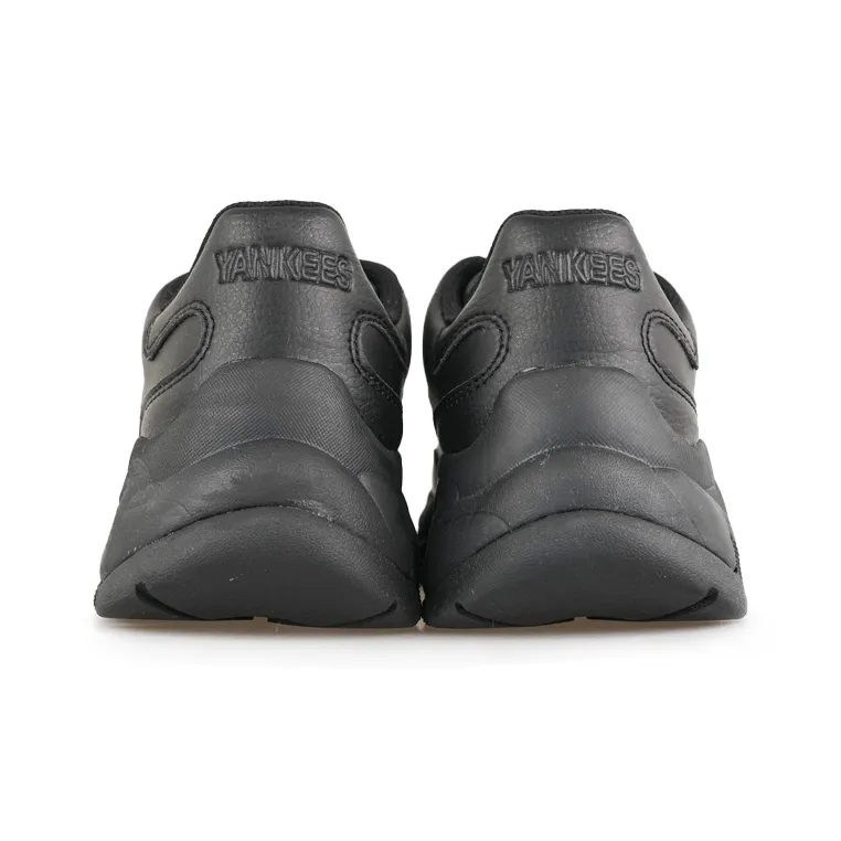MLB Big Ball Chunky Cushioning, Slip Resistant, Lightweight, Height Enhancing Low Top Chunky Sneakers Unisex Black-3