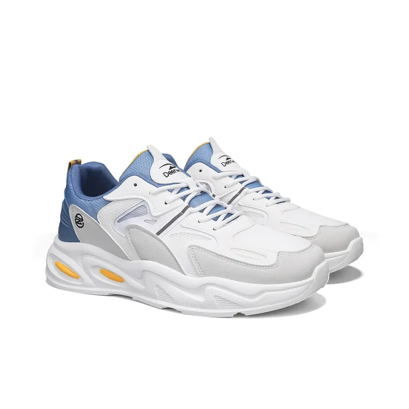 DEERWAY Cushioning Breathable Coverage Support Balance Lightweight Height Increasing Low Top Chunky Sneakers Men's-27