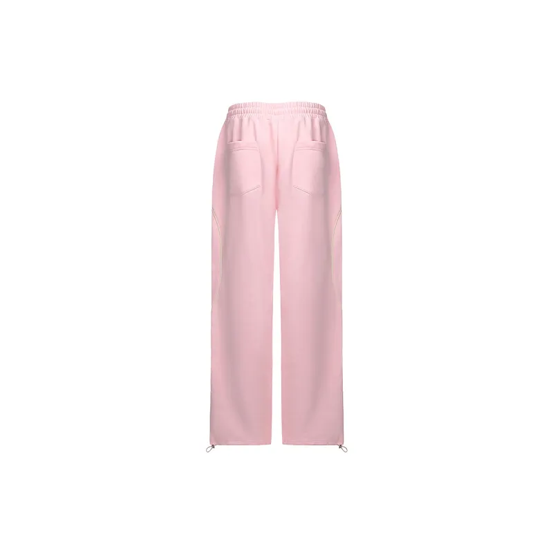 STK SMALL TOWN KID Knitted Sports Pants Unisex Pink-1