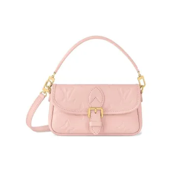 LOUIS VUITTON Leather Baguette Bag Shoulder Bag Crossbody Handbag Shoulder Bag Women's Cherry Blossom Pink