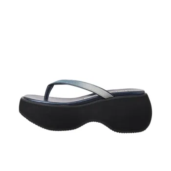 Open Yy Flip Flops 6cm Women's Blue