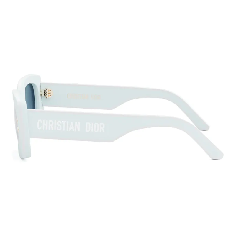 DIOR Acetate Irregular Shape Sunglasses Men's Light Blue-2