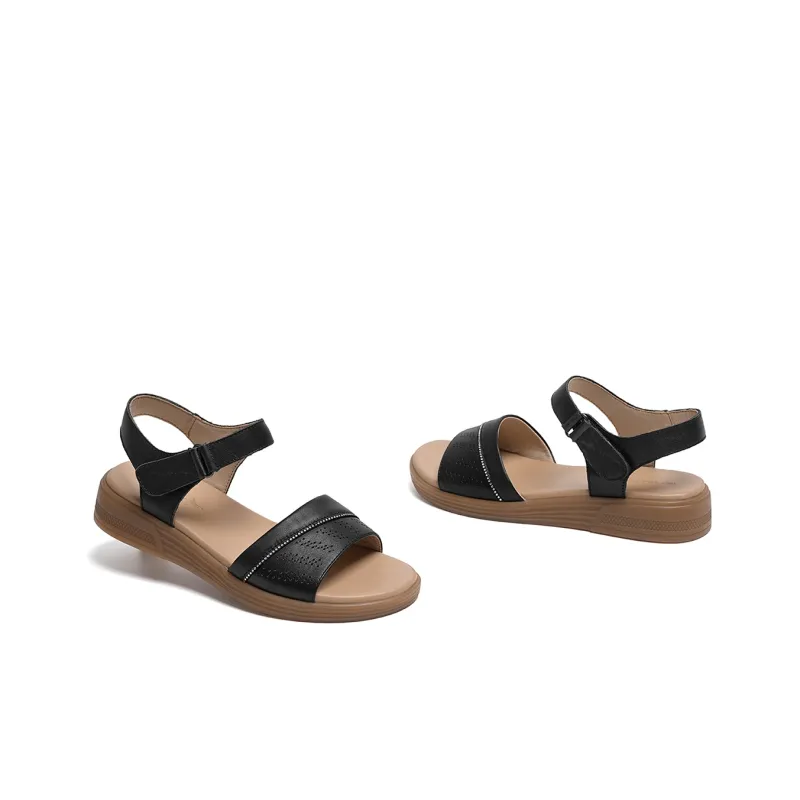 RED DRAGONFLY Casual Shoes Beach Sandals Women's Black/Ecru-5