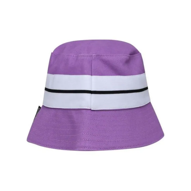 PALM ANGELS Logo Patch Venice Striped Bucket Hat-3
