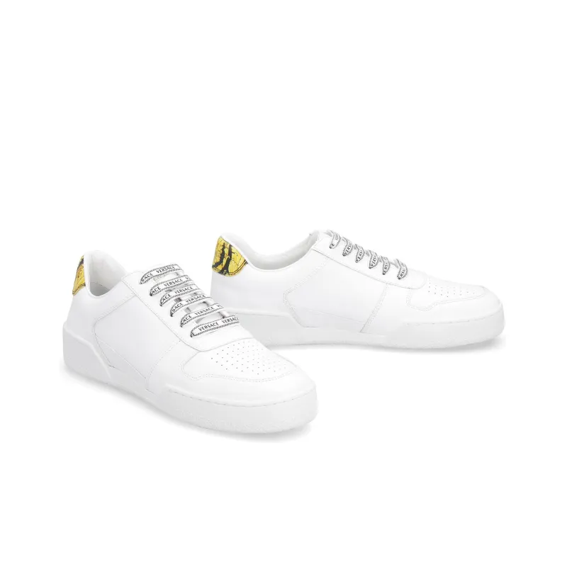 VERSACE Virtus Ilus White Baroque Print Heel-2