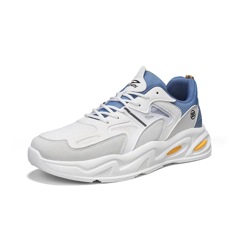 DEERWAY Cushioning Breathable Coverage Support Balance Lightweight Height Increasing Low Top Chunky Sneakers Men's-25