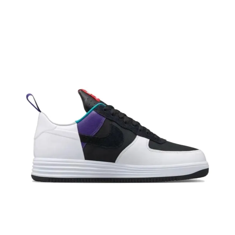 ACRONYM x Nike Lunar Force 1 Slip Resistant Cushioning Low Top Skateboard Shoes Men's Black Purple-1