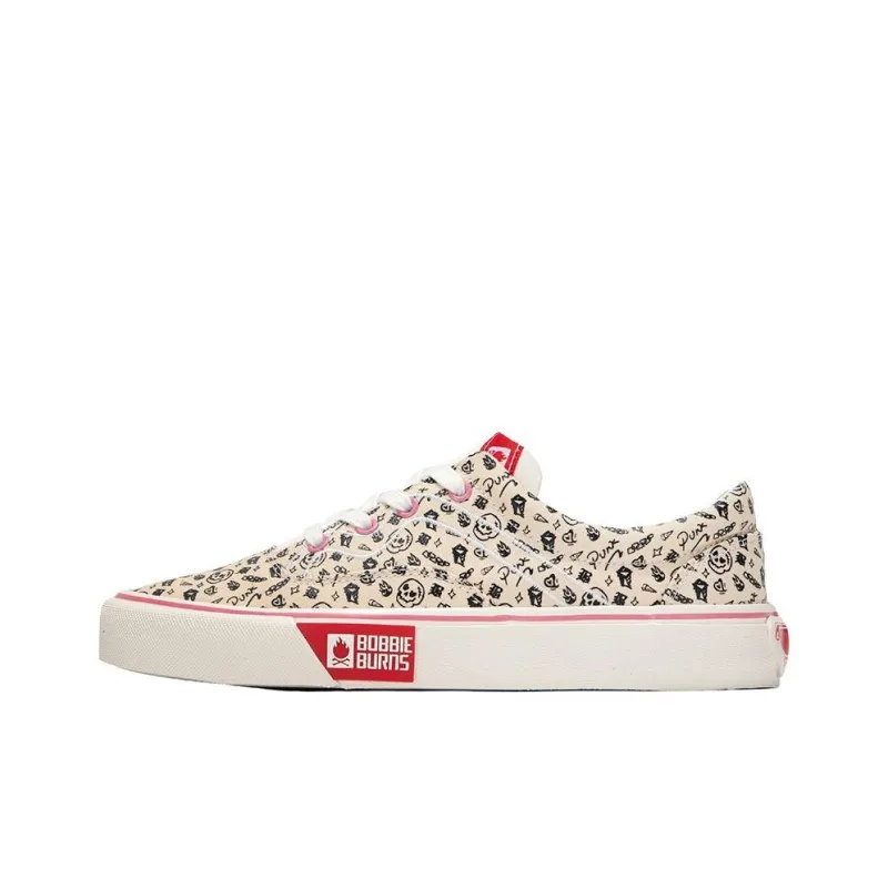 BOBBIE BURNS Low Top Skateboard Shoes Unisex-0