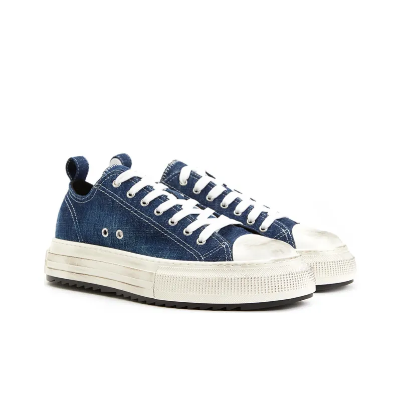 DSQUARED 2 Berlin Low Top Skateboard Shoes Women's Blue-2