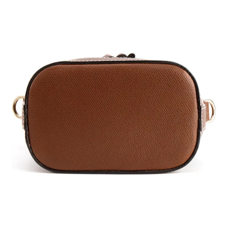 BALLY CLEOH Canvas Leather Bucket Bags Crossbody Bag, Shoulder Bag Women's Brown-3