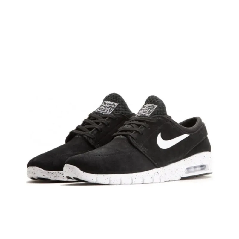 Nike Sb Stefan Janoski Max Leather Black White-2
