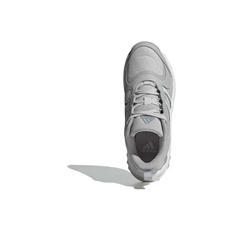 Adidas Maxxwavy Cushioning Anti Slip And Wear Resistant Low Top Chunky Sneakers Unisex White Gray-4