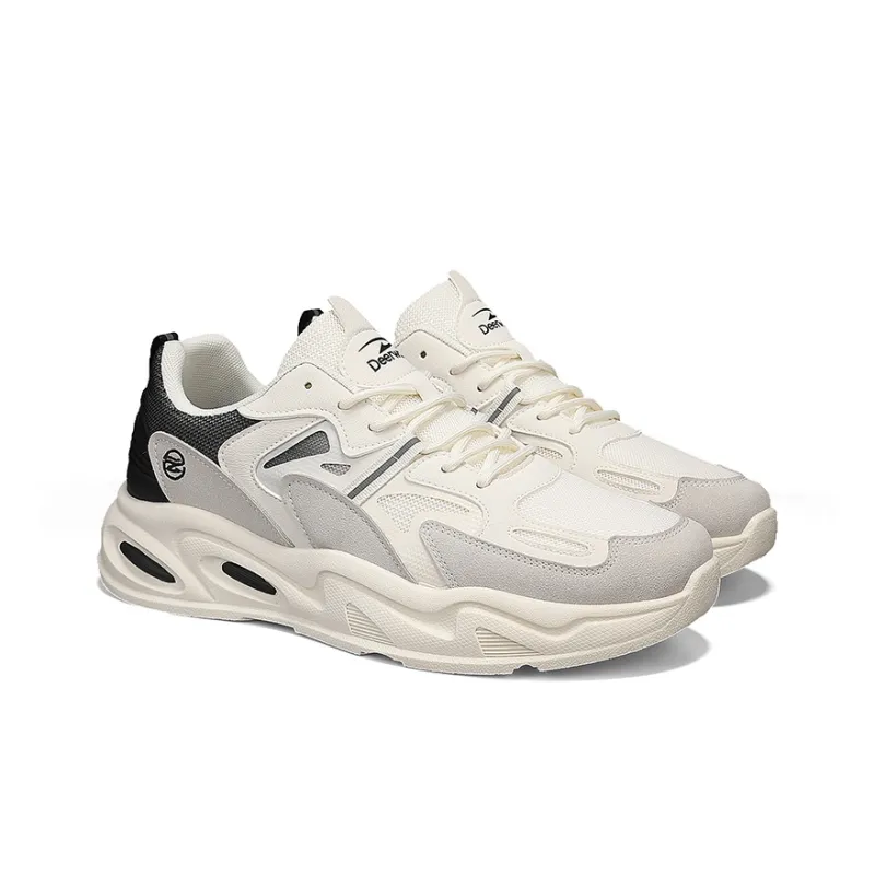 DEERWAY Cushioning Breathable Coverage Support Balance Lightweight Height Increasing Low Top Chunky Sneakers Men's-3
