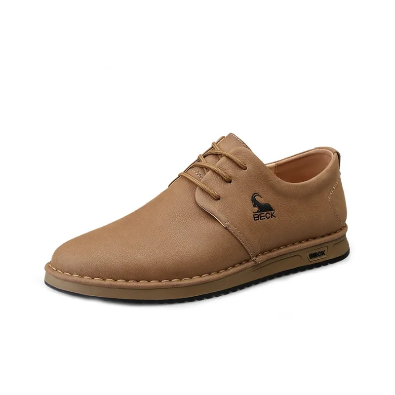 BECK Dress Shoes Men Low Top Blue-1
