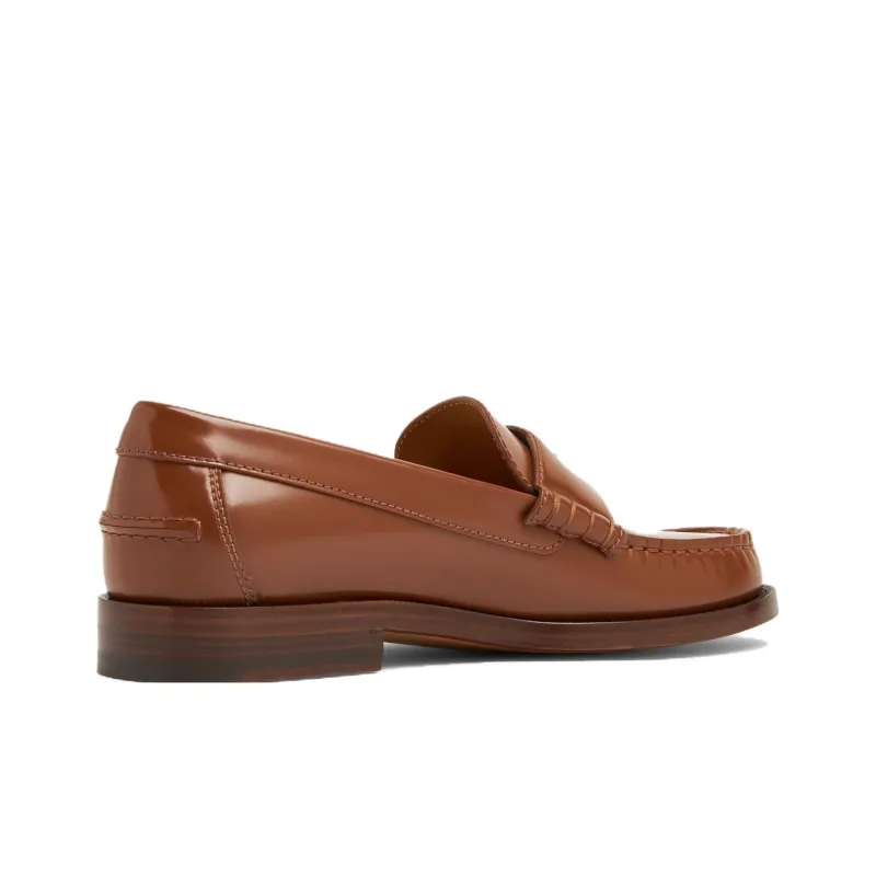 GUCCI Interlocking Loafers Women's Brown-2