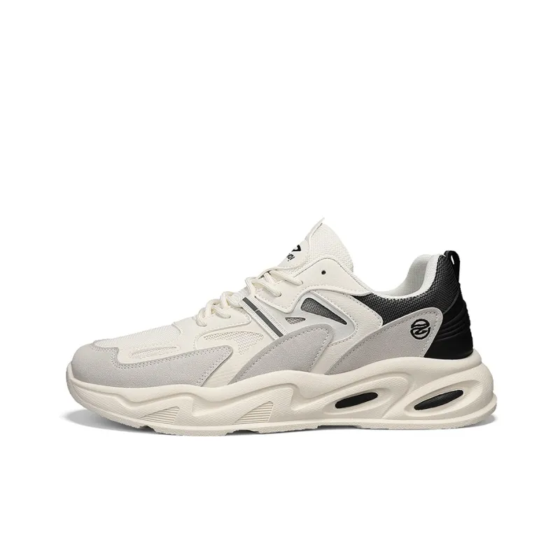 DEERWAY Cushioning Breathable Coverage Support Balance Lightweight Height Increasing Low Top Chunky Sneakers Men's-0