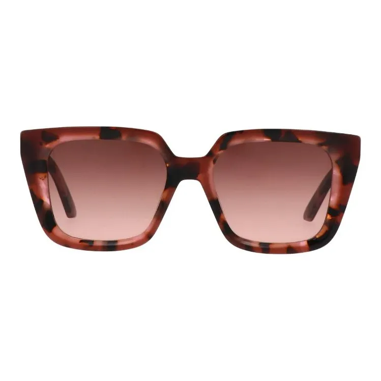 DIOR Acetate Irregular Shape Sunglasses Women's Tortoiseshell-1