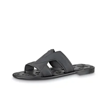 LOUIS VUITTON Oasis Odor Resistant Slide Slippers Men's Black