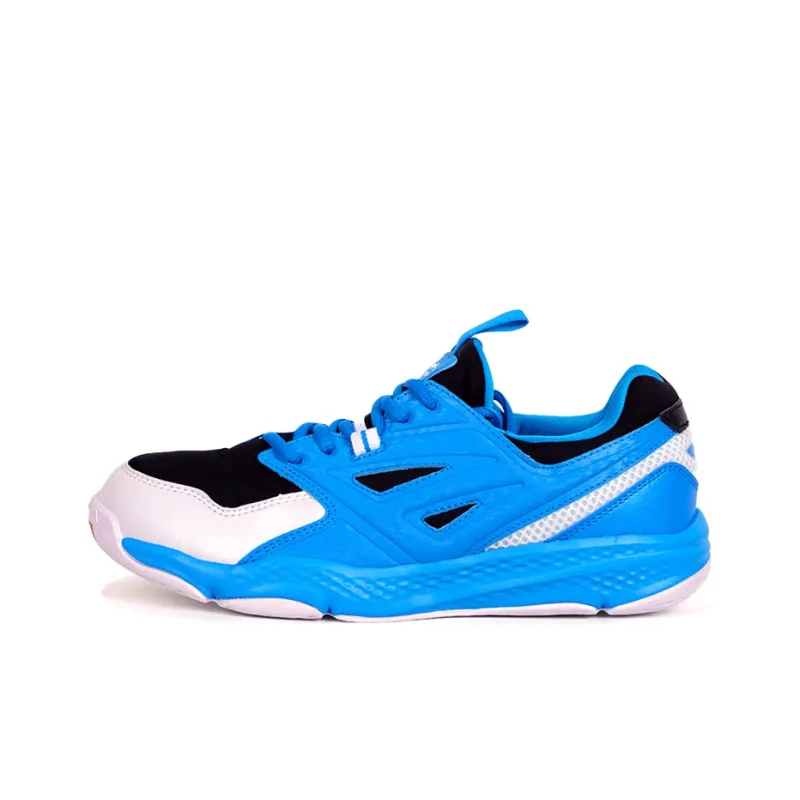LiNing Shock Absorbers With Slip Resistant And Abrasion Resistant Properties Low Top Badminton Shoes Men's Blue Black-0