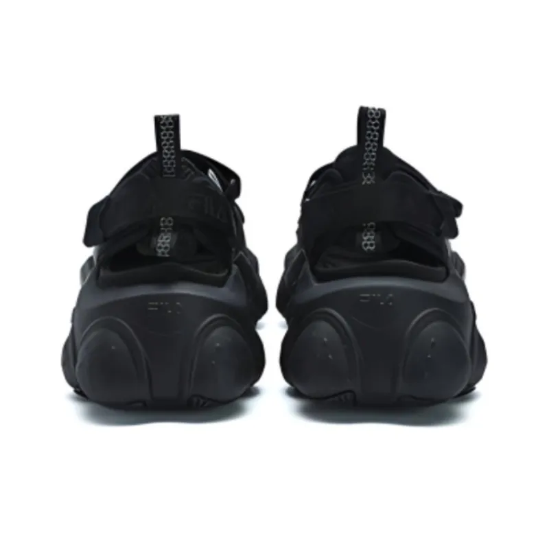 FILA FRAGOLA Breathable Height Increase Beach Sandals Women's Black-3