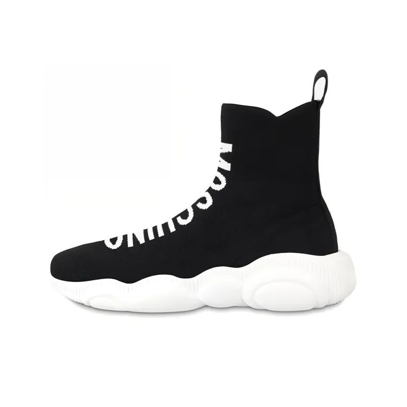 MOSCHINO Logo-print Sock Sneakers-0