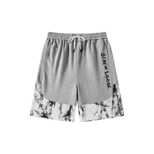 SCREWLOOSE Casual Shorts Unisex Light Gray