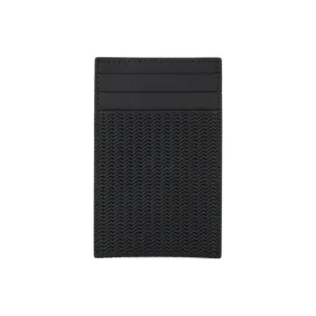 AMANI Cowhide Card Holder Men's Black