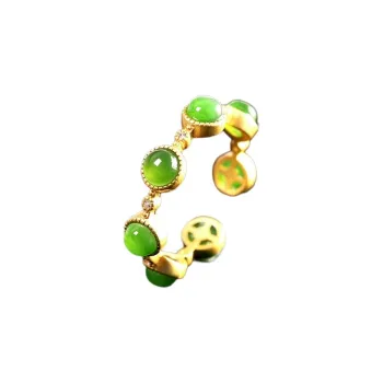 Cuizu Hetian Jade Rings Women's Jasper
