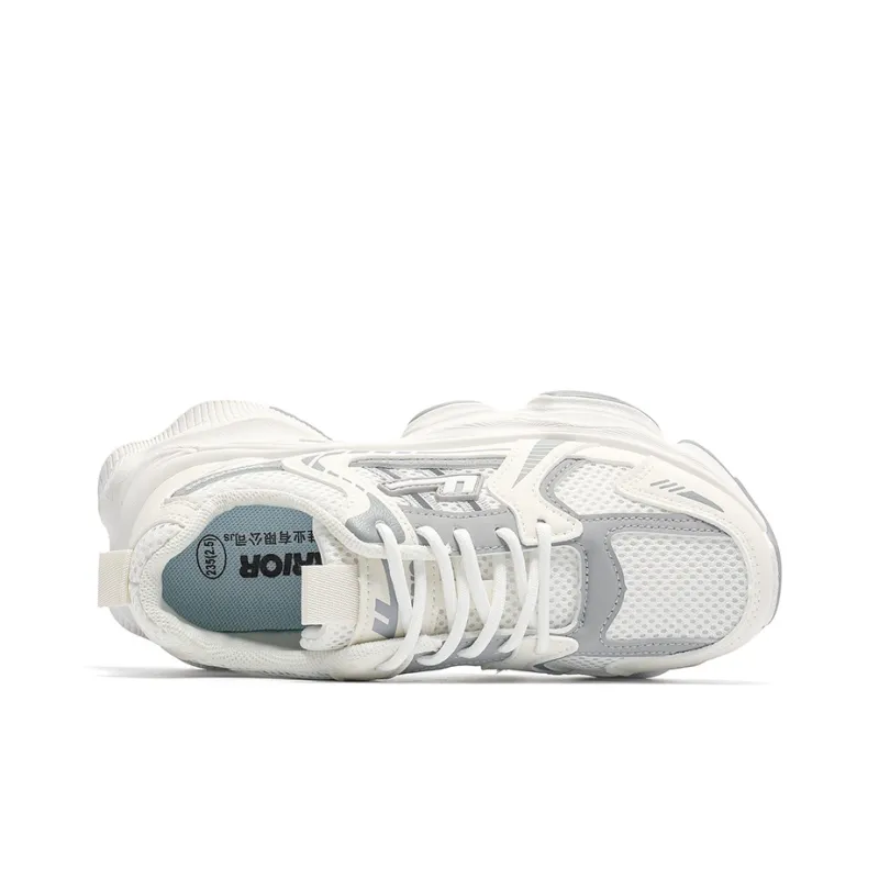 Warrior Chunky Sneakers Durable Breathable Lightweight Low-Top Casual Shoes Women's-3