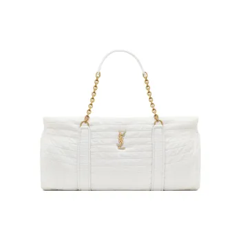 SAINT LAURENT Virgin Wool Handbag Women's Ivory