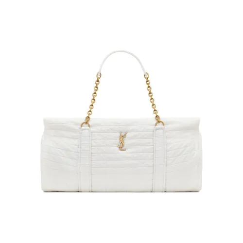 SAINT LAURENT Virgin Wool Handbag Women's Ivory