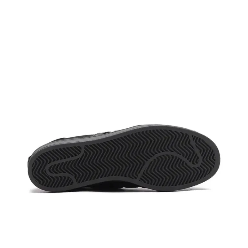 Adidas Originals SUPERSTAR Slip Resistant Shock Absorbers Lightweight Low Top Skateboard Shoes Men's Black Gray-5