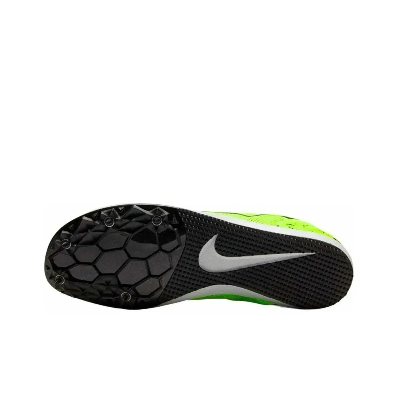 Nike Zoom Rival D 10 Cushioning Wear Resistant Low Top Running Shoes Unisex Black Green-4