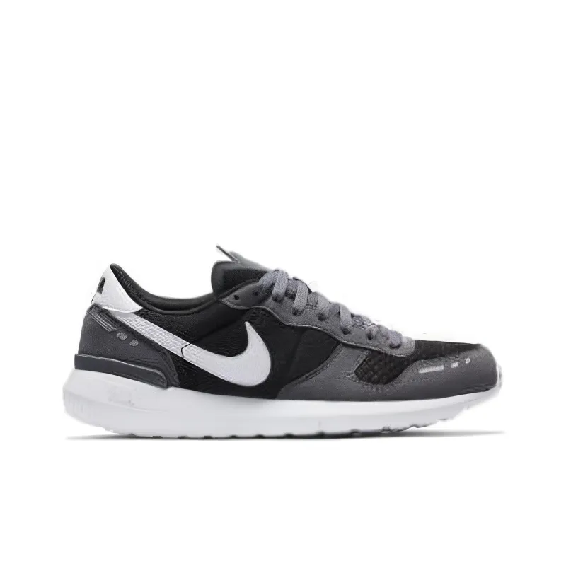 Nike Air Vorte Durable Breathable Low-Top Casual Running Shoes Unisex Black White-1