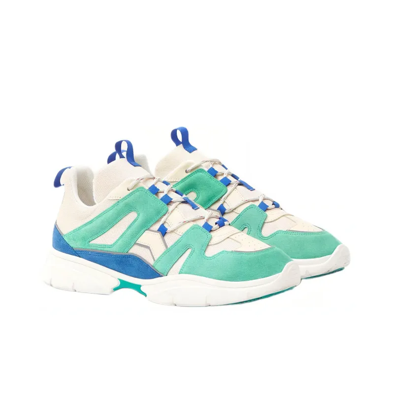 ISABEL MARANT Kindsayh Low-Top Casual Shoes Men's Blue Green-2