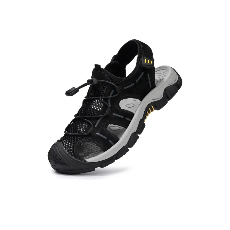 Black tailed Deer Muledeer Beach Sandals Men's-4