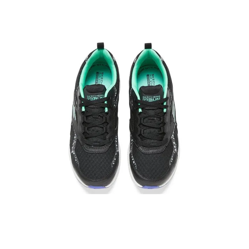 Skechers Go Run Consistent Cushioning Wear Resistant Low Top Running Shoes Women's Black Green-2
