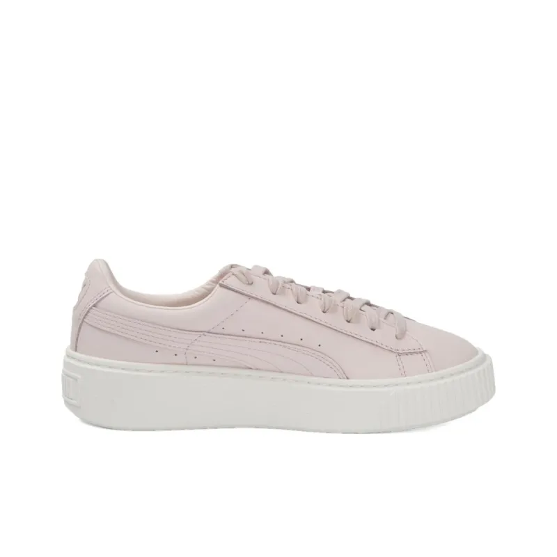 PUMA Durable Breathable Low Top Skateboard Shoes Unisex Pink White-1
