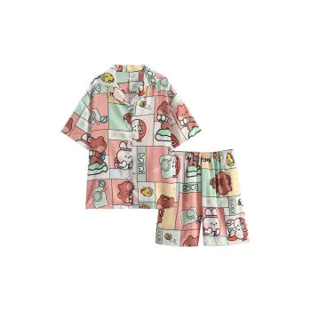 FENTENG x LINE FRIENDS Pajama Set Women's Multicolor