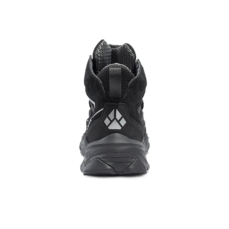 RAX Cushioned Anti Slip Wear Resistant And Water Resistant High Top Hiking Shoes Men's Black-4