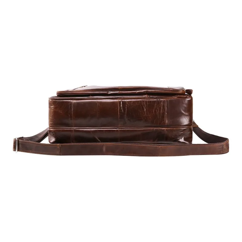 CMLZIUA Top Grain Cow Leather Crossbody Handbags Regular Men's-8