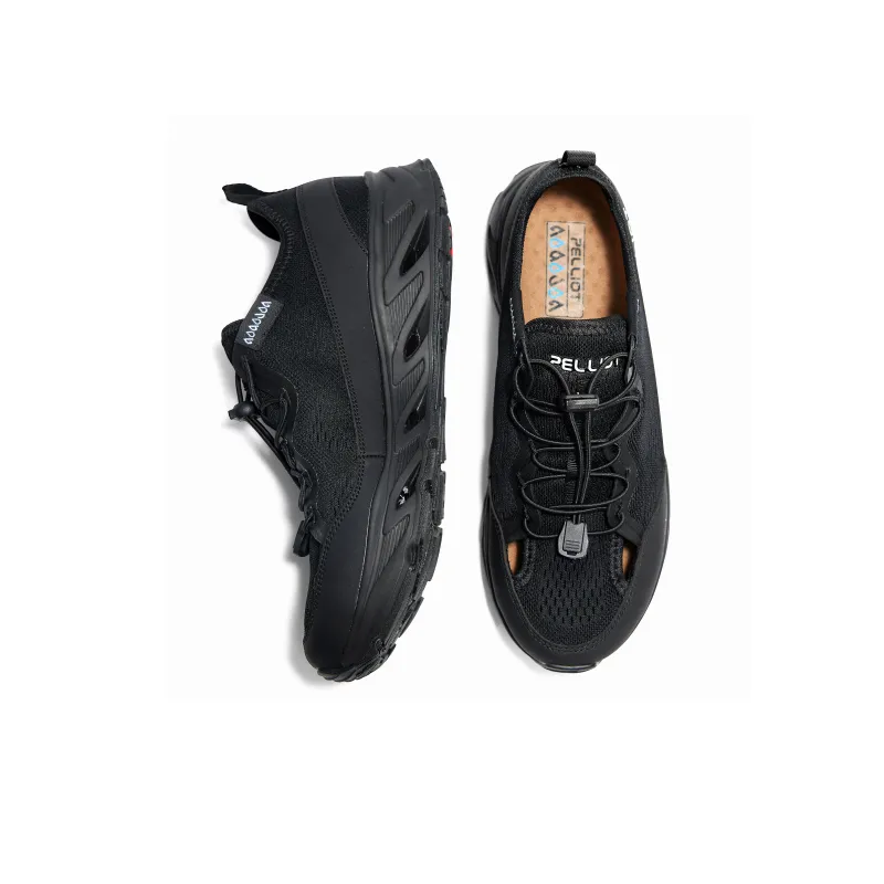 PELLIOT Outdoor Shoes Unisex Low Top [Men's]Obsidian Black/Beige Camel[Women's]Rose Pink/Obsidian Black/Beige Camel-19