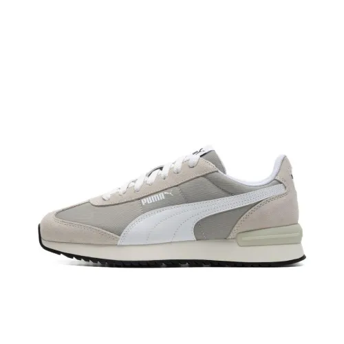 PUMA Suede Casual Shoes Unisex Low-Top Gray White